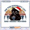 On The Naughty List And I Regret Nothing svg, Cat Santa Hat svg 2 On The Naughty List And I Regret Nothing svg, Cat Santa Hat svg