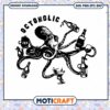 Octoholic octopus drink wine svg, octopus svg, wine svg