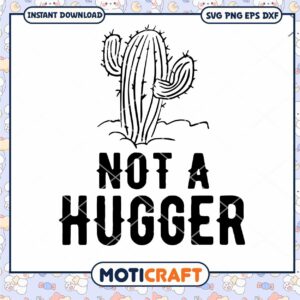 Not A Hugger Face Mask svg, Cactus svg, Funny Cactus svg