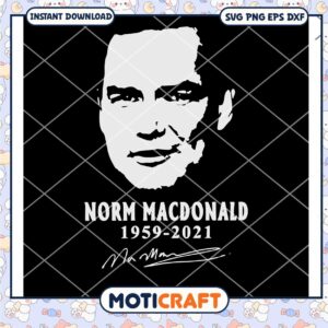 Norm Macdonald 1959 2021 svg, Norm Macdonald Nothing Special svg