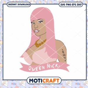 Nicki Minaj fan art svg, Nicki Minaj Rapper svg, Rapper svg
