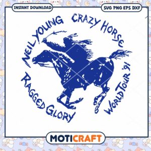 Neil Young Concert svg, Crazy Horse svg, World Tour svg