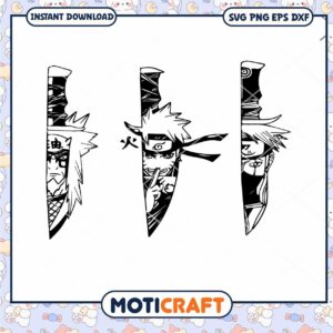 Naruto Character Knife svg, Naruto Shippuden svg, Anime svg