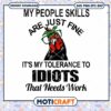 My People Skills Are Just Fine svg, Cock Bandana svg