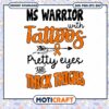 Ms Warrior With Tattoos Pretty Eyes svg, Awareness Ribbon svg