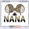 Mouse Nana Leopard svg, Minnie Head svg, Disney Castle svg