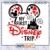 Mouse My First Disney Trip svg, Mickey Head svg, Disney Castle svg