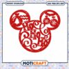 Mouse Head Ho Ho Ho svg, Mickey svg, Disney christmas svg