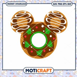 Mouse Head Donut Snack svg, Mickey mouse svg, disney svg