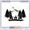 Mountain Scene With Adirondack Chairs svg, Mountain Scene svg