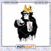 Monkey Burger King Fast Food svg, Monkey svg, King Fast Food svg