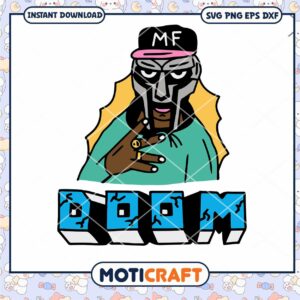 Mf Doom rapper art svg, American rapper svg, American svg