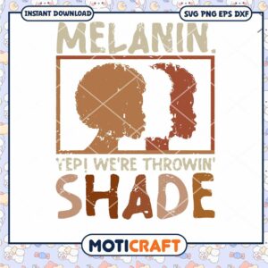 Melanin Yep We’re Throwing Shade svg, Melanin svg, Poster svg