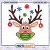 Masked Reindeer 2021 svg, Reindeer svg, christmas day svg 1 Masked Reindeer 2021 svg, Reindeer svg, christmas day svg