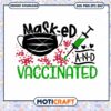 Masked and vaccinated svg, virus corona svg, vaccinated svg 1 Masked and vaccinated svg, virus corona svg, vaccinated svg