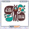 I Like Blood And Ice Cream Svg, Cute And Creepy Vampire Svg