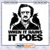 Edgar Allan Poe Raglan Crow When It Rains svg, crow svg 2 Edgar Allan Poe Raglan Crow When It Rains svg, crow svg