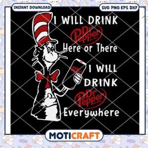 Dr seuss pepper svg, pepper drinks svg, de seuss drinks svg