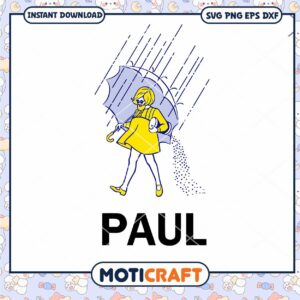 Don't Be Salty Paul rain Svg, Salty Paul Svg, umbrella svg