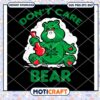 Don't Care Bear svg, teddy bear svg, drug addict bear svg 2 Don't Care Bear svg, teddy bear svg, drug addict bear svg