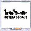 Dinosaur Squadgoals Svg, Dinosaur Svg, Dinosaur silhouette svg