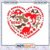 Dinosaur heart svg, Dinosaur Valentine SVG, Heart of Dinosaurs svg