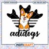 Corgi Adidogs Svg, Adidas logo Svg, corgi silhouette Svg 2 Corgi Adidogs Svg, Adidas logo Svg, corgi silhouette Svg