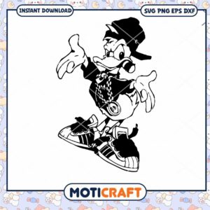 Cool Daffy Duck hiphop Svg , Duck Svg, duck Animal Svg