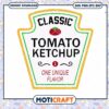 Classic Tomato Ketchup One Unique Flavor Svg, tomato svg