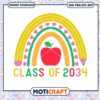 Class Of 2034 Grow With Me Kindergarten Svg, Rainbown Svg