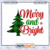 Christmas Tree Merry And Bright svg, Christmas Tree svg, Christmas svg