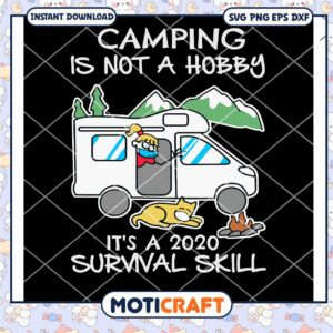 Camping car mom and dog camping survival svg, camping car svg