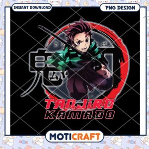 Tanjiro Kamado PNG Design - Instant Download