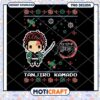 Tanjiro Kamado Pixel Christmas PNG