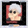 Stylish Satoru PNG Design for Instant Download Art Lovers