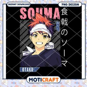 SOUMA Anime Character PNG Design for Otaku Fans Instant Download