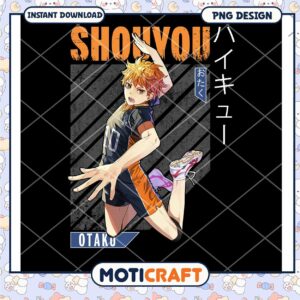 Shouyou Volleyball PNG Art for Otaku Fans Instant Download