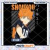 Shouyou Haikyuu Anime PNG Design for Instant Download