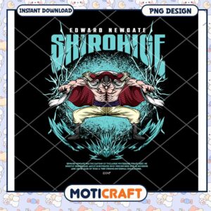 Shirohige PNG Design Instant Download