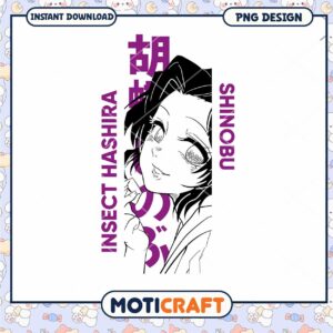 Shinobu Kocho PNG Insect Hashira Design