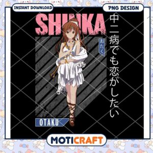Shinka Otaku PNG Design with Anime Character Instant Download
