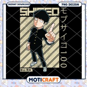 Shigeo PNG Art Instant Download for Anime Lovers and Fans