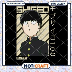 Shigeo Kageyama Mob Psycho 100 PNG Instant Download Design