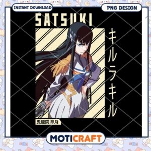 Satsuki Character PNG Design for Instant Digital Download Art