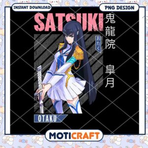 Satsuki Character PNG Design for Otaku Fans Instant Download