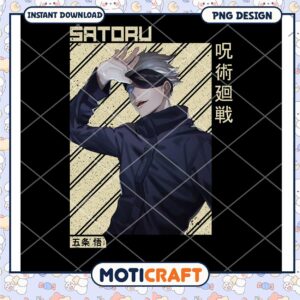 Satoru Jujutsu Kaisen PNG Art Download for Anime Fans