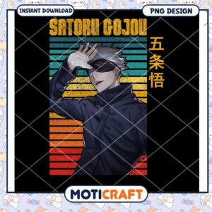 Satoru Gojo PNG Download Stylish Anime Art Design for Fans