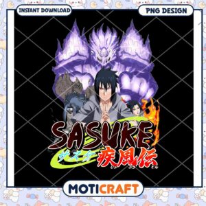 Sasuke PNG Design Instant Download Anime Art for Fans