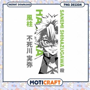 Sanemi Shinazugawa PNG Demon Slayer Art