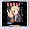 Sanae Otaku PNG Design Cute Anime Character Instant Download